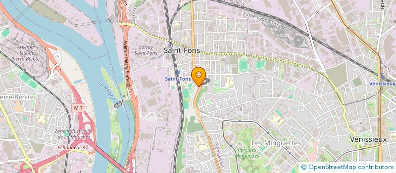 localisation de l'entreprise MONSIEUR BERTRAND MIANDE MBAIKOUL  OULLINS-PIERRE-BENITE