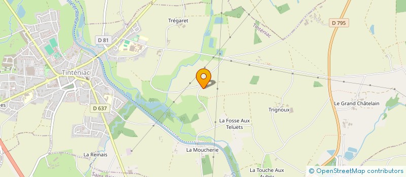 localisation de l'entreprise MONSIEUR BERTRAND MICHAUD  TINTENIAC