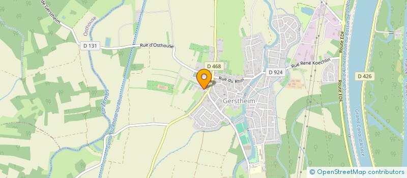 localisation de l'entreprise MONSIEUR BERTRAND MICHEL  GERSTHEIM