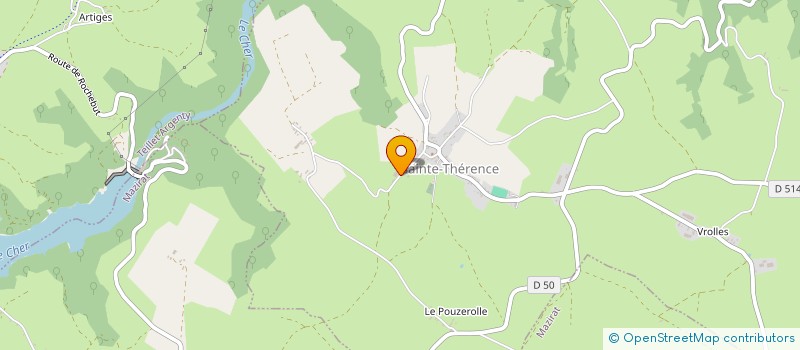 localisation de l'entreprise MONSIEUR BERTRAND MICHON  SAINTE-THERENCE