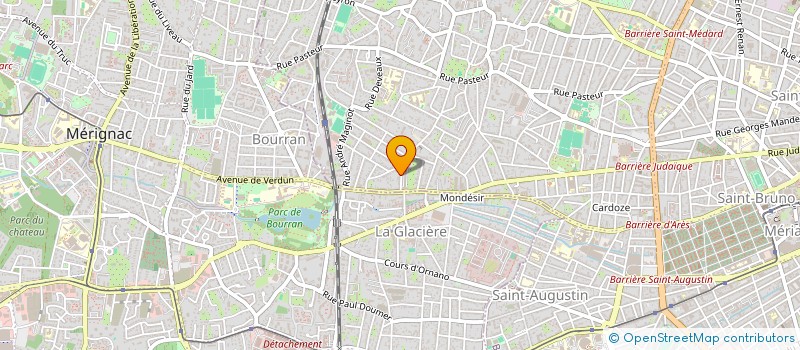 localisation de l'entreprise MONSIEUR BERTRAND MICHOTTE  BORDEAUX