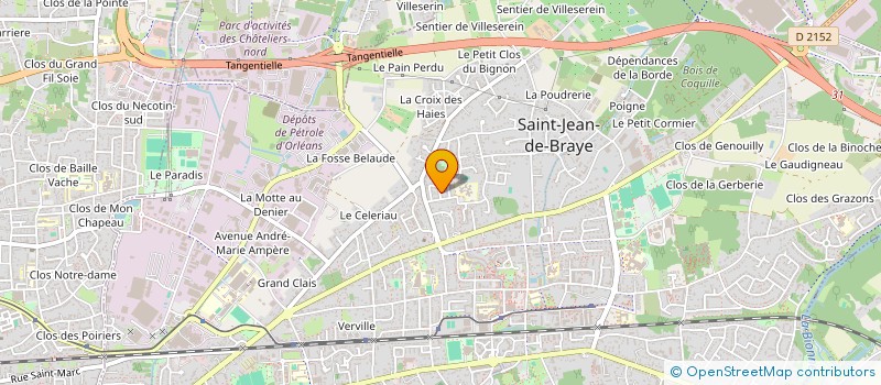 localisation de l'entreprise MONSIEUR BERTRAND MICHOUX à SAINT-JEAN-DE-BRAYE
