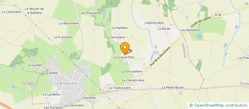 localisation de l'entreprise MONSIEUR BERTRAND MIGNE à SAINTE-FOY