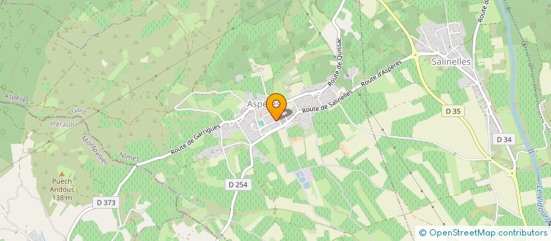 localisation de l'entreprise MONSIEUR BERTRAND MONGELLAZ  ASPERES