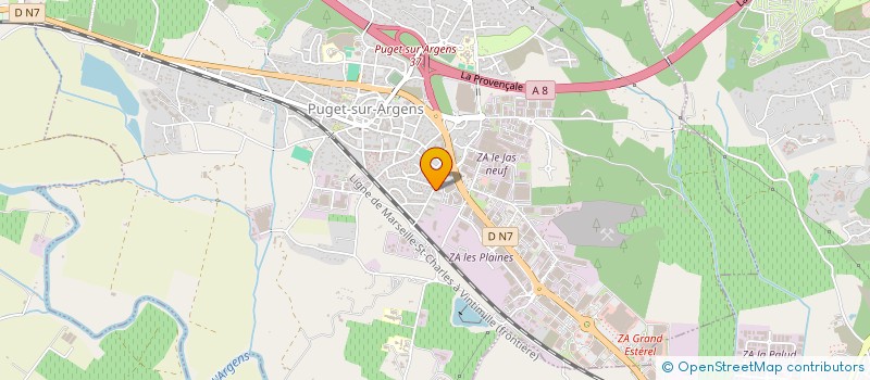 localisation de l'entreprise MONSIEUR BERTRAND MONTEIRO à PUGET-SUR-ARGENS