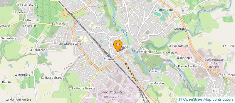 localisation de l'entreprise MONSIEUR BERTRAND MOREAU  CLISSON