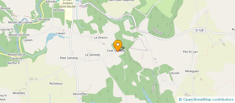 localisation de l'entreprise MONSIEUR BERTRAND MOREAU DE LIZOREUX  LE FAOUET