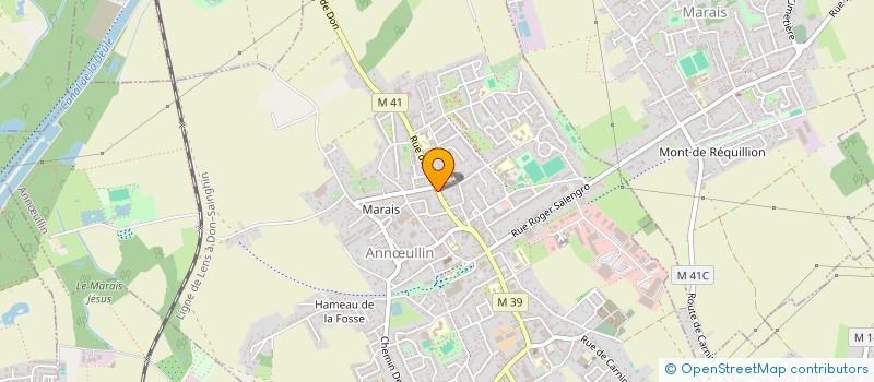 localisation de l'entreprise MONSIEUR BERTRAND MORTELECQUE  ANNULLIN