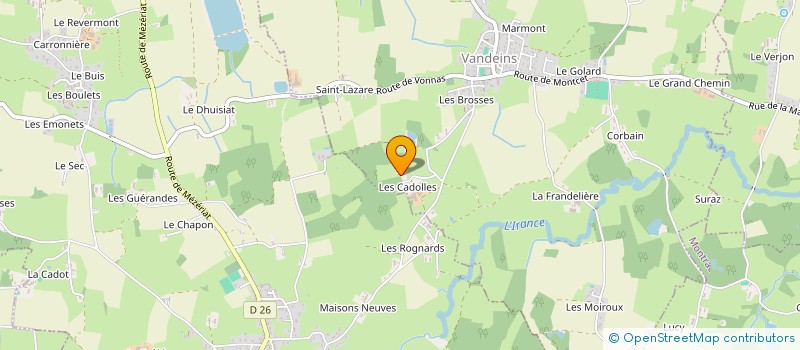 localisation de l'entreprise MONSIEUR BERTRAND MOULIN  VANDEINS