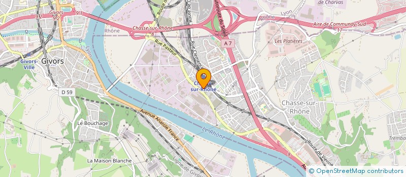 localisation de l'entreprise MONSIEUR BERTRAND MOUNDOUNGA  CHASSE-SUR-RHONE