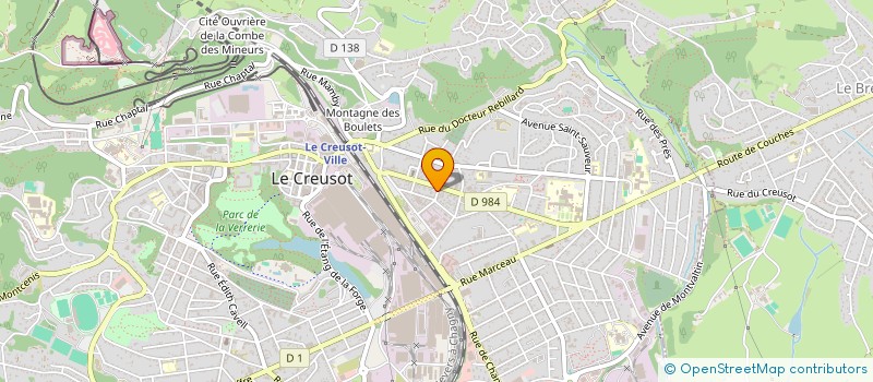 localisation de l'entreprise MONSIEUR BERTRAND MOURIES  LE CREUSOT