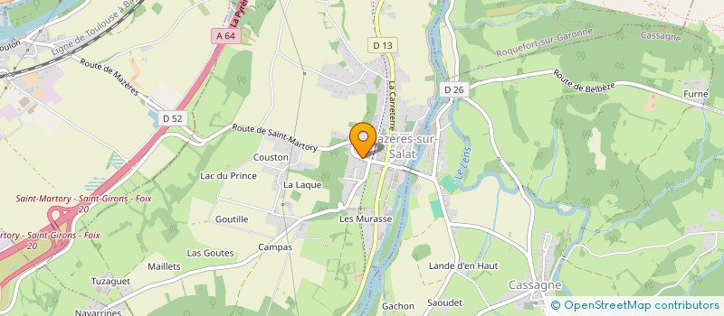 localisation de l'entreprise MONSIEUR BERTRAND MOURLEVAT à MAZERES-SUR-SALAT