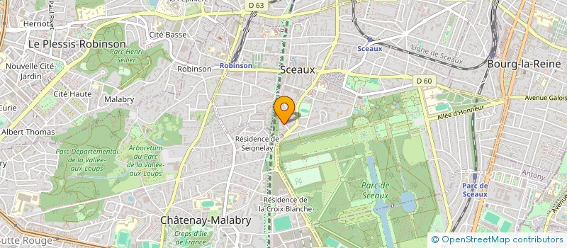localisation de l'entreprise MONSIEUR BERTRAND MOUYSSET  SCEAUX