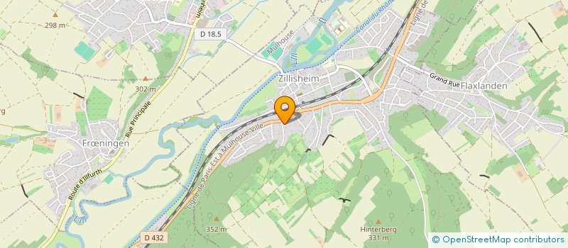 localisation de l'entreprise MONSIEUR BERTRAND MULLER  ZILLISHEIM