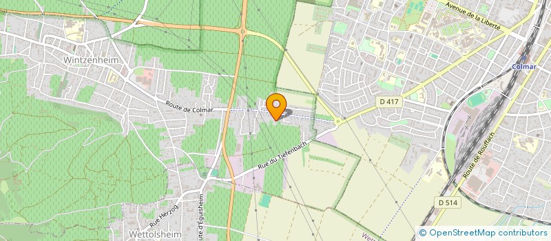 localisation de l'entreprise MONSIEUR BERTRAND MULLER  WINTZENHEIM