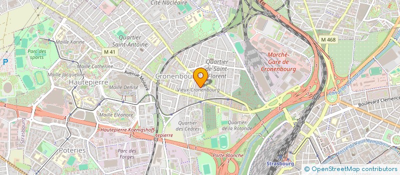 localisation de l'entreprise MONSIEUR BERTRAND NAVE à STRASBOURG