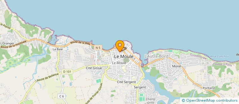 localisation de l'entreprise MONSIEUR BERTRAND NITRELLEP à LE MOULE