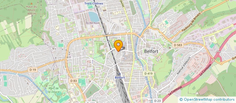 localisation de l'entreprise MONSIEUR BERTRAND NOEL  BELFORT