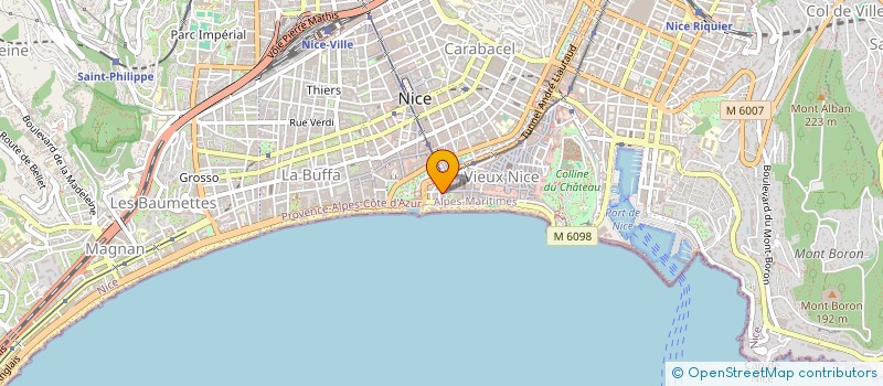 localisation de l'entreprise MONSIEUR BERTRAND NOEL PHILIP SALLES  NICE