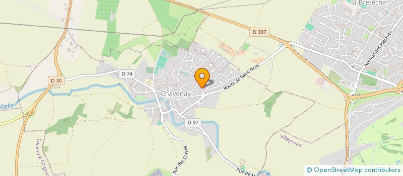 localisation de l'entreprise MONSIEUR BERTRAND ODIN  CHAVENAY