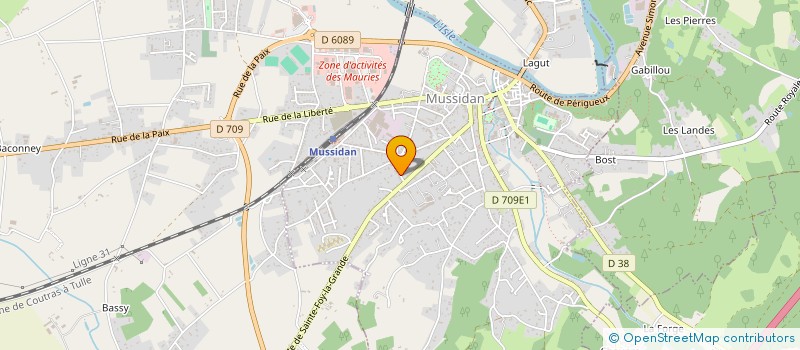 localisation de l'entreprise MONSIEUR BERTRAND OLLIVIER  BEAUPOUYET