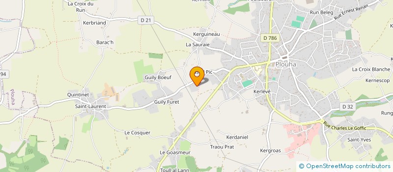 localisation de l'entreprise MONSIEUR BERTRAND OLLIVIER à PLOUHA