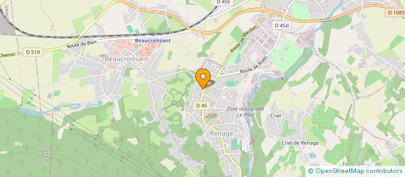 localisation de l'entreprise MONSIEUR BERTRAND OUVRIER-BUFFET  RENAGE