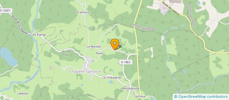 localisation de l'entreprise MONSIEUR BERTRAND PALUE  CELLES