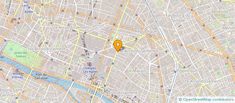 localisation de l'entreprise MONSIEUR BERTRAND PAQUETTE  PARIS