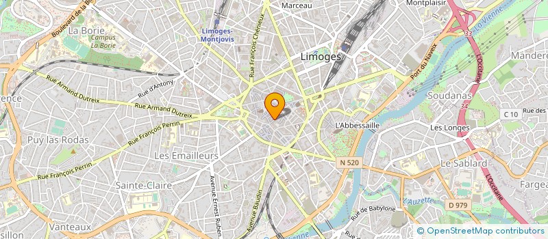 localisation de l'entreprise MONSIEUR BERTRAND PARTIMBENE à LIMOGES