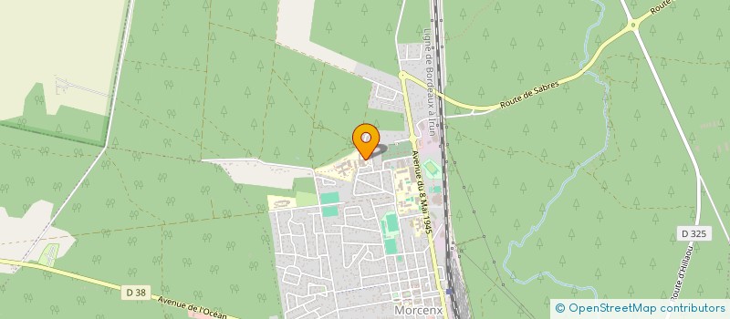 localisation de l'entreprise MONSIEUR BERTRAND PAUTRIZEL  ONESSE-LAHARIE