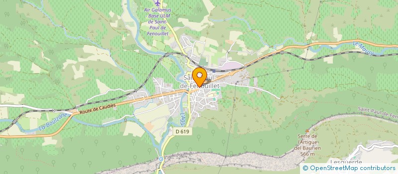 localisation de l'entreprise MONSIEUR BERTRAND PELLISSIER  SAINT-PAUL-DE-FENOUILLET