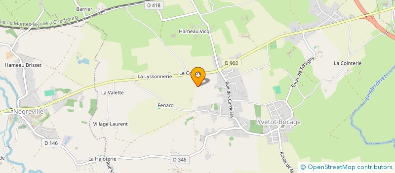 localisation de l'entreprise MONSIEUR BERTRAND PERGEAUX  YVETOT-BOCAGE