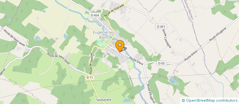 localisation de l'entreprise MONSIEUR BERTRAND PEROTTO  EUGENIE-LES-BAINS