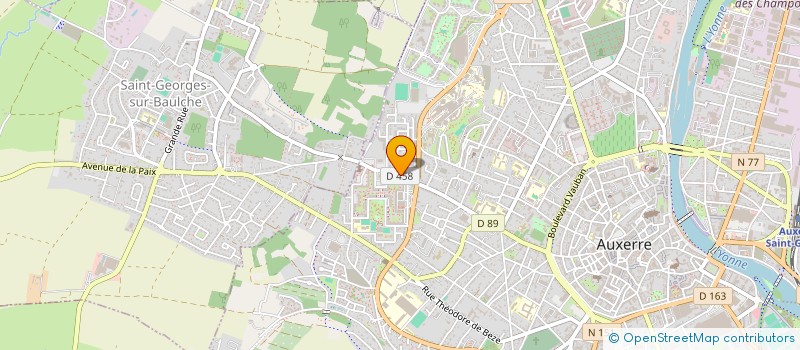 localisation de l'entreprise MONSIEUR BERTRAND PETIT à AUXERRE