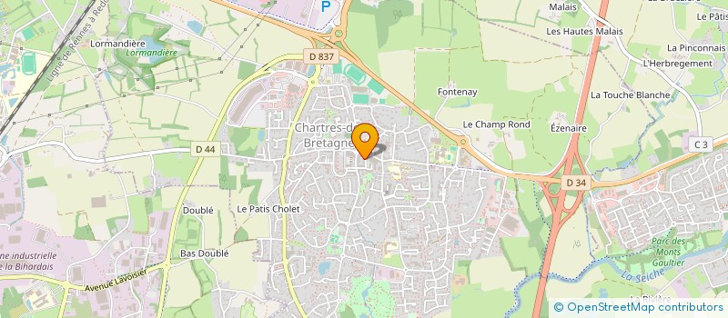 localisation de l'entreprise MONSIEUR BERTRAND PETITGAS  RENNES