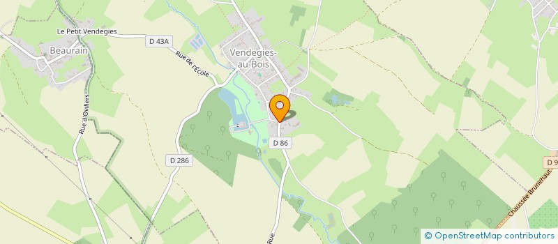 localisation de l'entreprise MONSIEUR BERTRAND PEUBLE à VENDEGIES-AU-BOIS