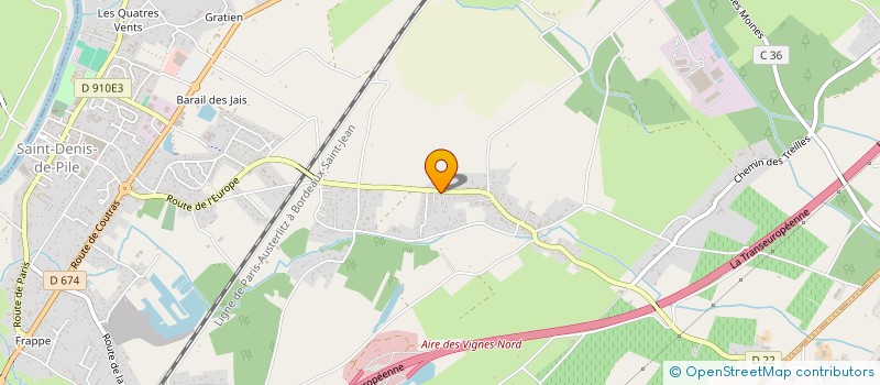 localisation de l'entreprise MONSIEUR BERTRAND PEYREDIEU  SAINT-DENIS-DE-PILE