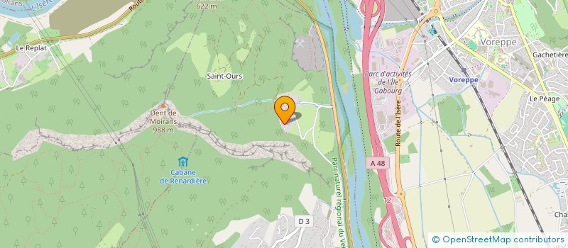 localisation de l'entreprise MONSIEUR BERTRAND PEZET  VEUREY-VOROIZE