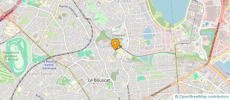 localisation de l'entreprise MONSIEUR BERTRAND PHILIPPE  LE BOUSCAT