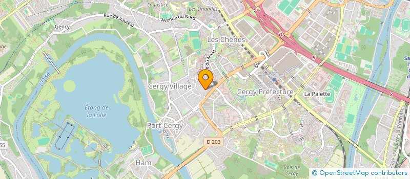 localisation de l'entreprise MONSIEUR BERTRAND PICARD  CERGY