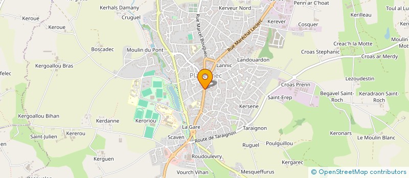 localisation de l'entreprise MONSIEUR BERTRAND PICAT  PLABENNEC