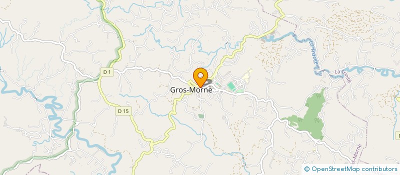 localisation de l'entreprise MONSIEUR BERTRAND PIERRE-LOUIS  GROS MORNE