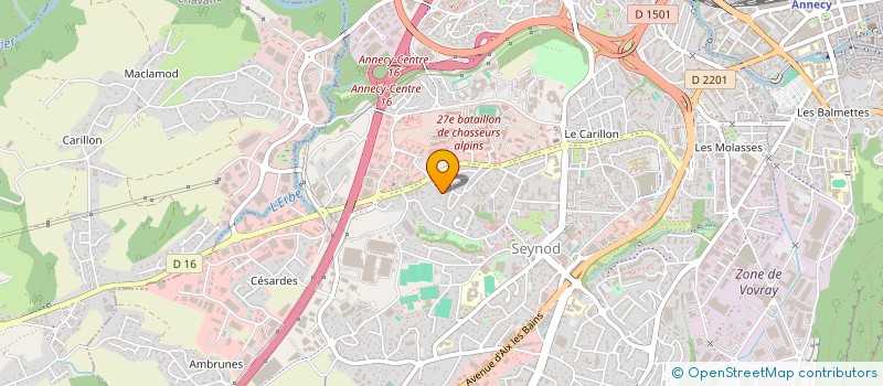 localisation de l'entreprise MONSIEUR BERTRAND PLANTIN à ANNECY