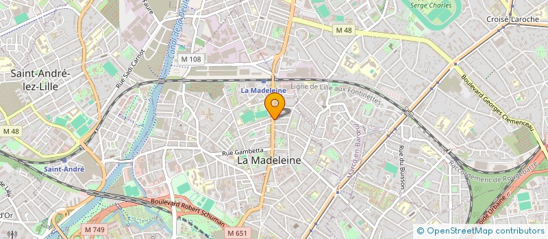 localisation de l'entreprise MONSIEUR BERTRAND PLOUVIEZ à LA MADELEINE