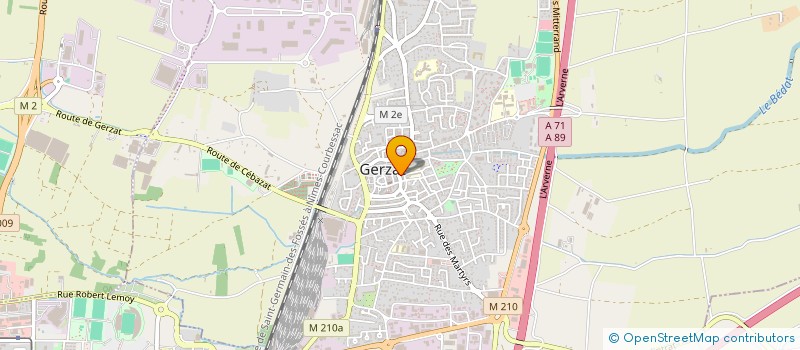 localisation de l'entreprise MONSIEUR BERTRAND POINAS  GERZAT