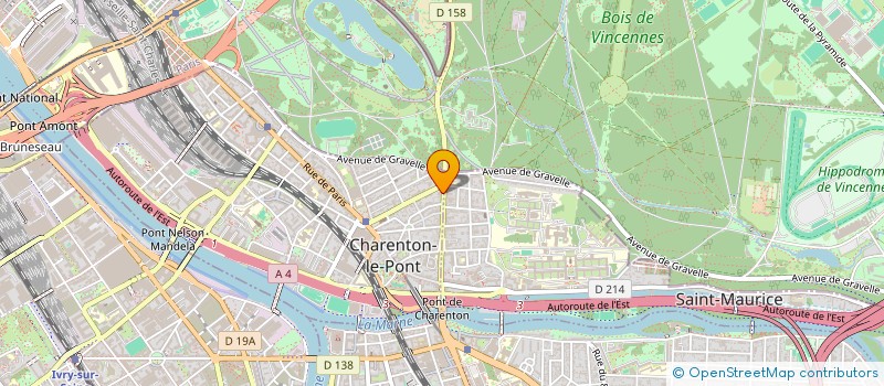 localisation de l'entreprise MONSIEUR BERTRAND PORTIER  CHARENTON-LE-PONT