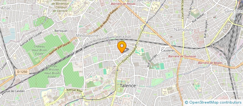 localisation de l'entreprise MONSIEUR BERTRAND POUPARD à TALENCE