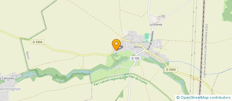 localisation de l'entreprise MONSIEUR BERTRAND PREVOST  BARON