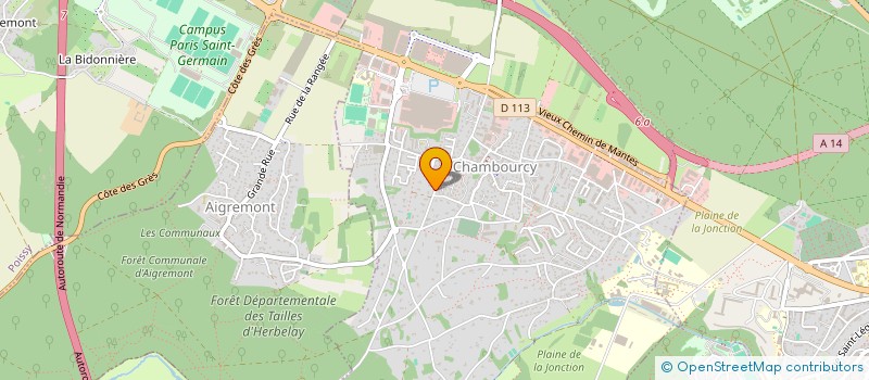 localisation de l'entreprise MONSIEUR BERTRAND PUEL à CHAMBOURCY
